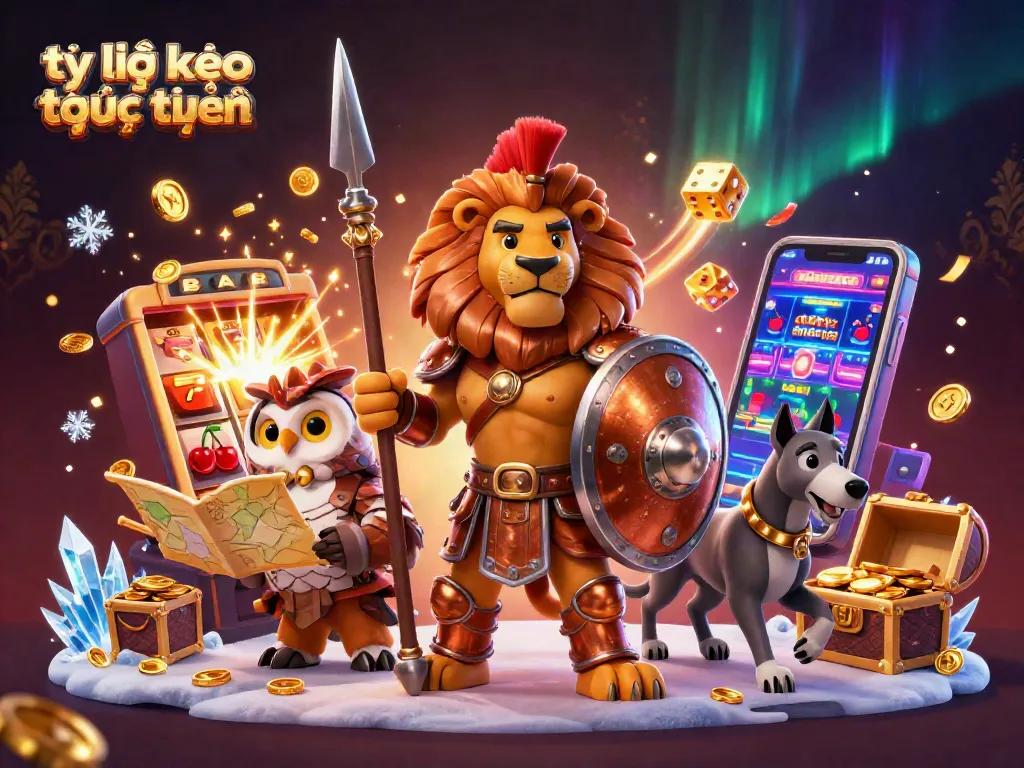 Experience the thrill of tỷ lệ kèo trực tuyến with a spectacular jackpot explosion in this dynamic casino scene.