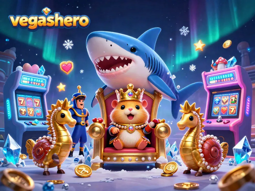 Play colorful casino games and slots at vegashero, featuring playful cartoon characters and enchanting visuals.