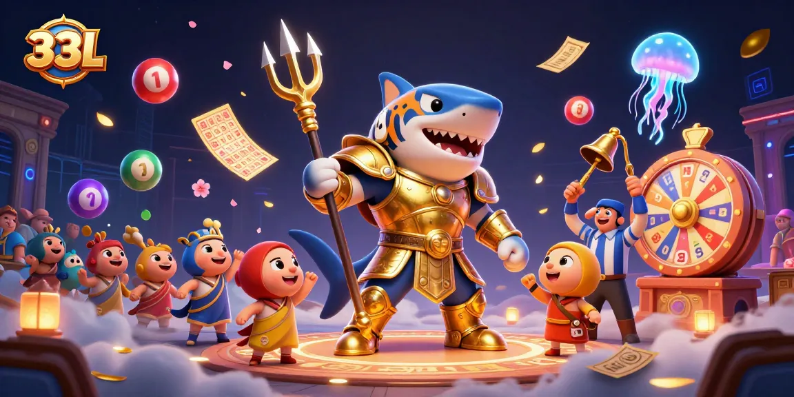 Experience thrilling gameplay at 33L with a vibrant underwater casino scene featuring lottery excitement.