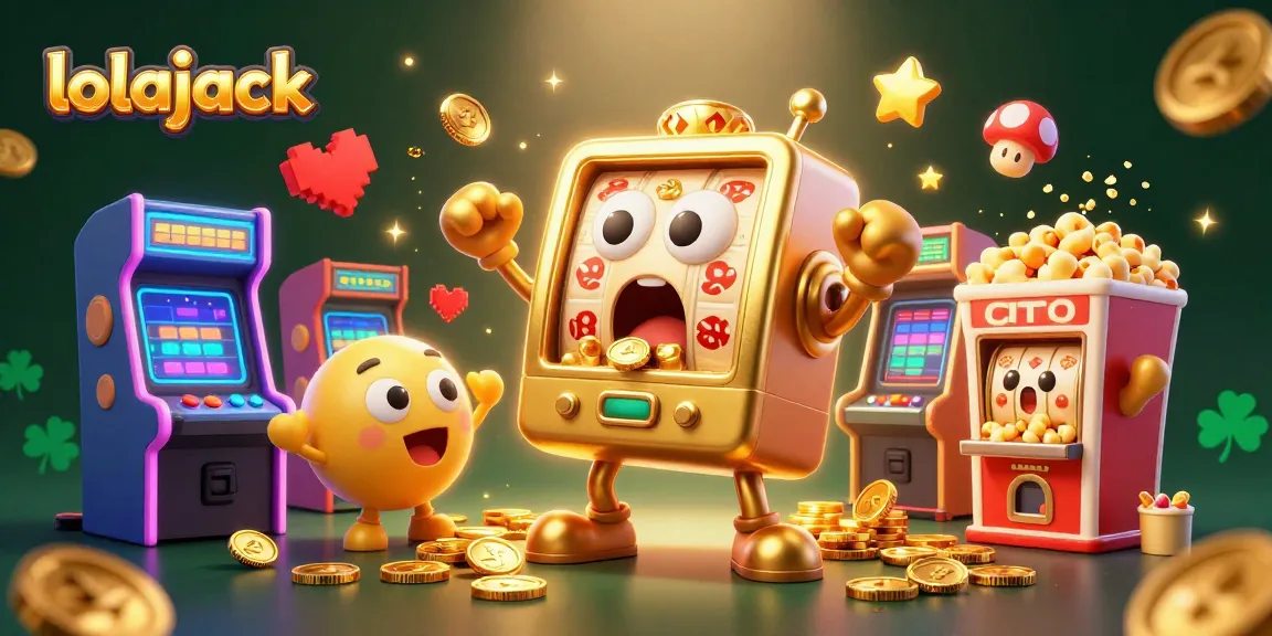 Experience the thrill at Lolajack casino as the golden slot machine hits a jackpot and wins big!