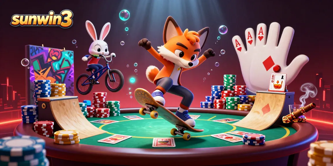 Experience thrilling gameplay at sunwin3 with vibrant characters and rich casino elements.